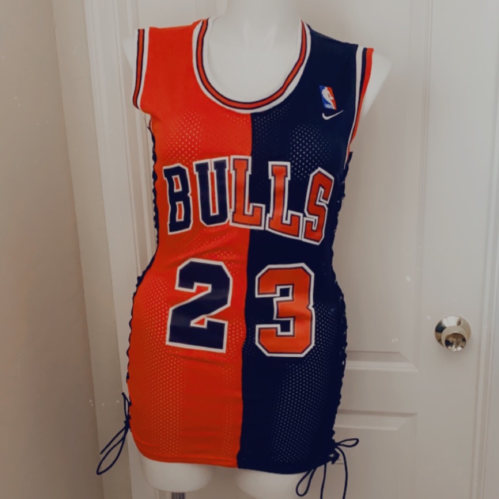 Jordan split jersey dress